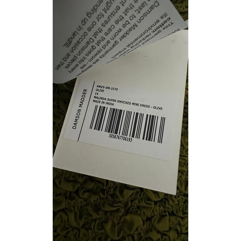 Damson Madder Malinda Mini Dress Size 14 - Picture 5 of 12